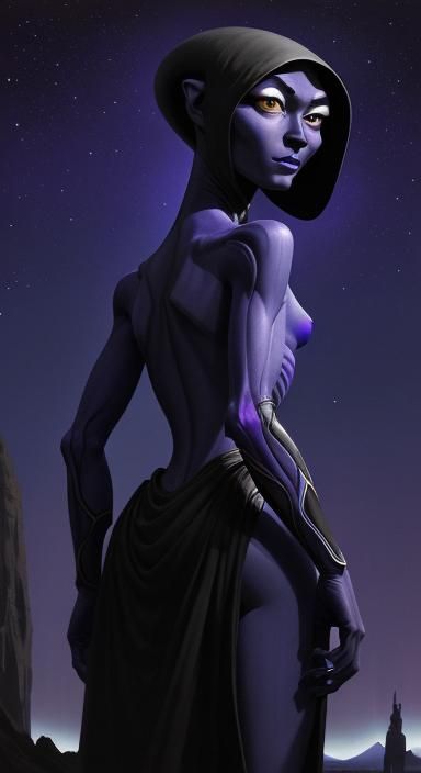 Sirius Star Blue Elf Woman
