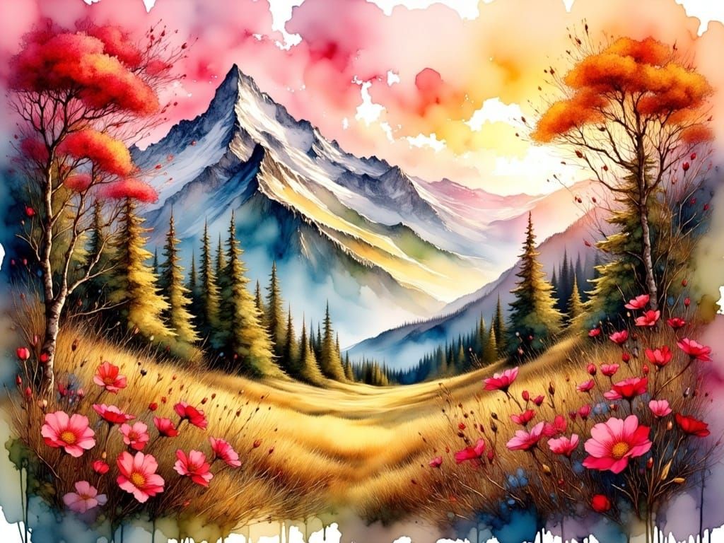 Fall Mountain Landscape