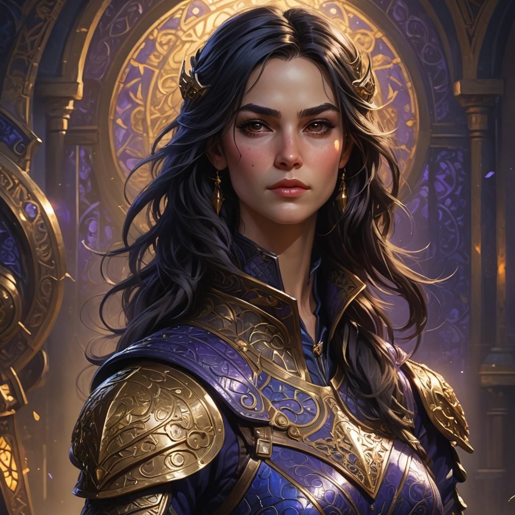 Mysterious Female Rogue in Dramatic Lighting