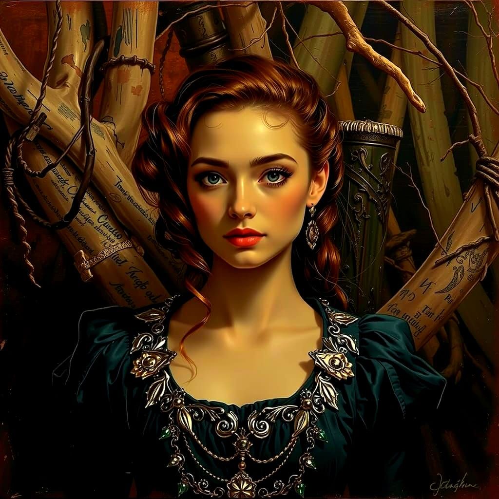 Etcher's Etched Sketch of Artist's Sketch