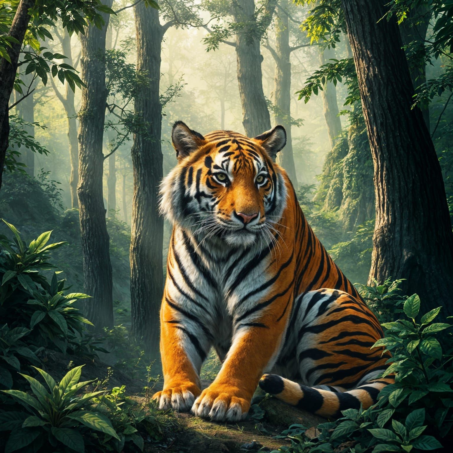 Majestic Tiger Generated by AI