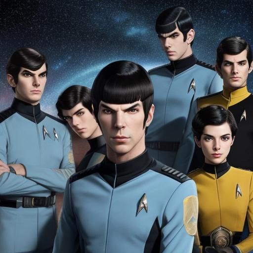 Spock in Star Trek Uniform Portrait