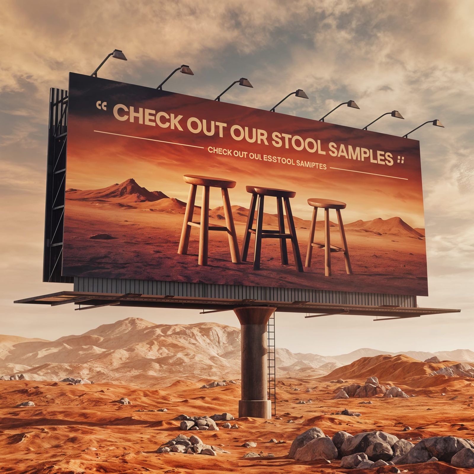 Surreal Martian Billboard Displays Vibrant Stool Samples in ...