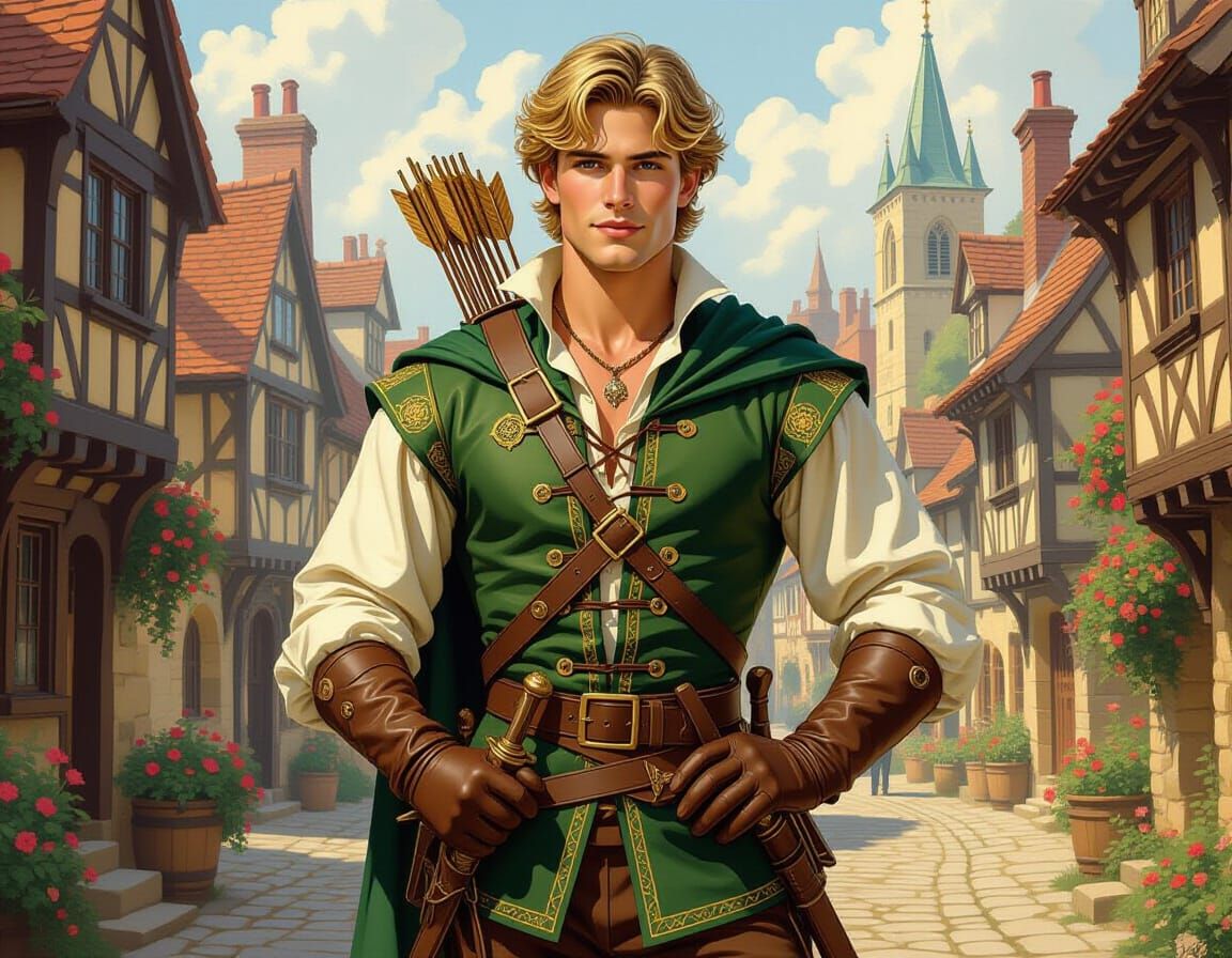 Robin Hood in Nottingham, Illustrative Style