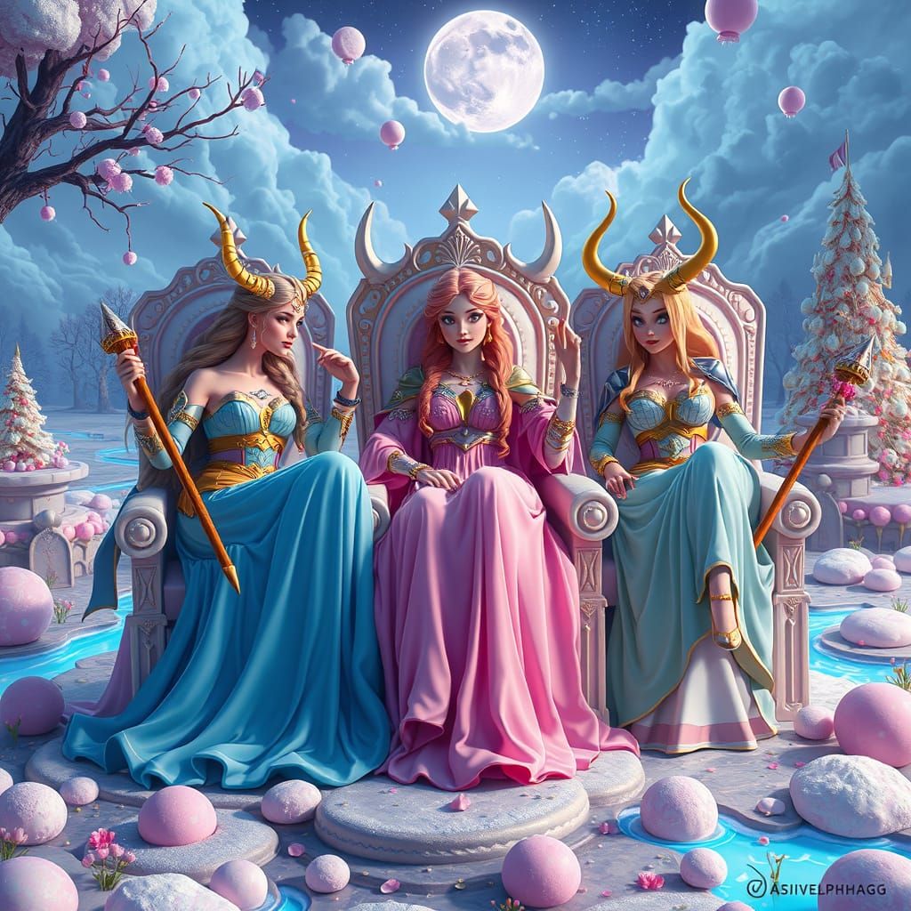 Viking Goddesses in an Enchanted Candyland