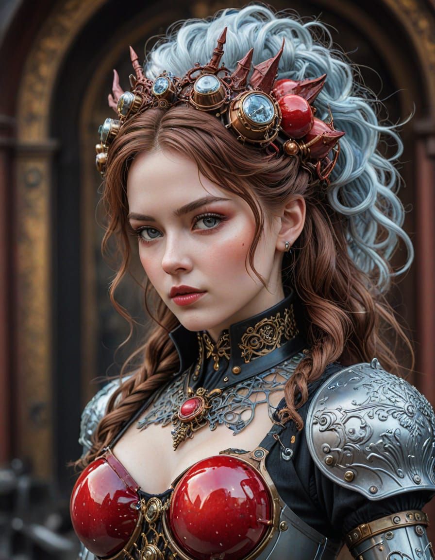 Steampunk Android with Candy Apple Paint Finish