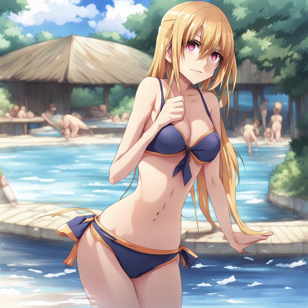 Bikini in Anime Key Visual Style