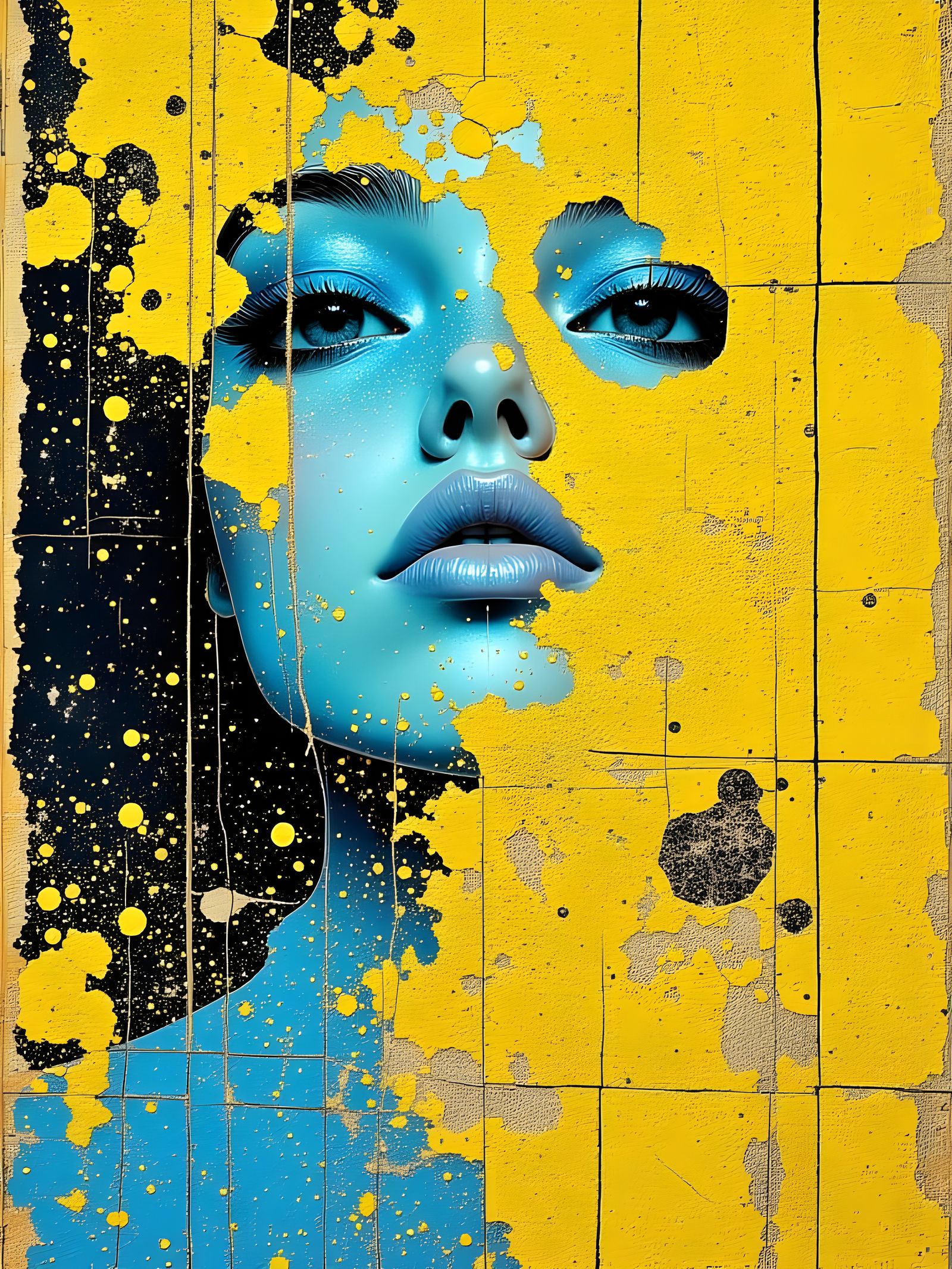 Op-Art Illusion of Infinite Grids Folding Inward