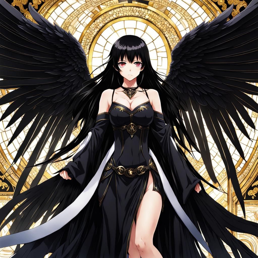 Dark Angel Mosaic in Anime Style