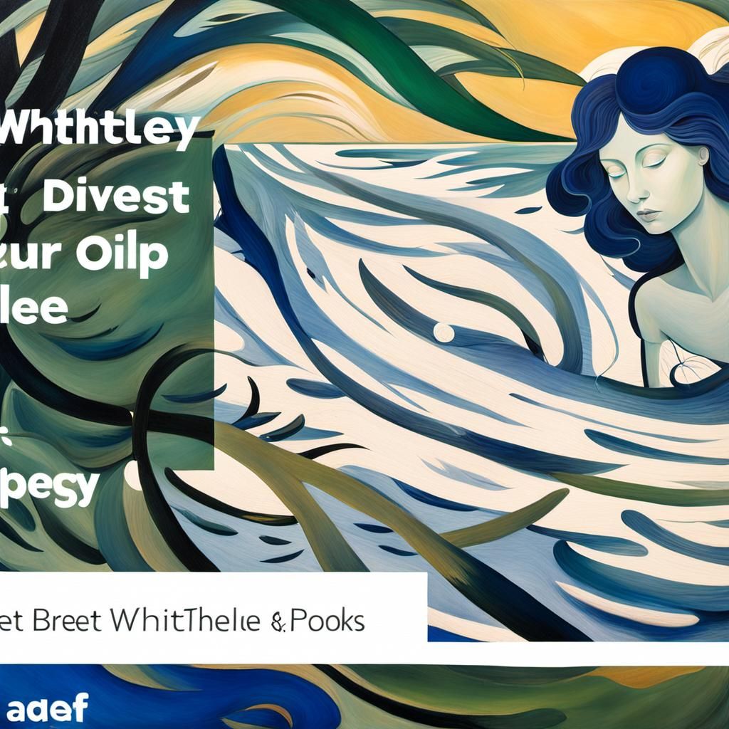 Woman in River: Surreal Oil Painting