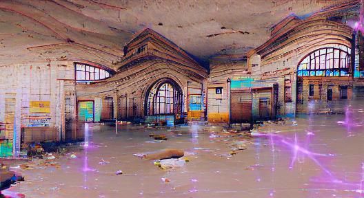 Eerie Abandoned Central Station Image