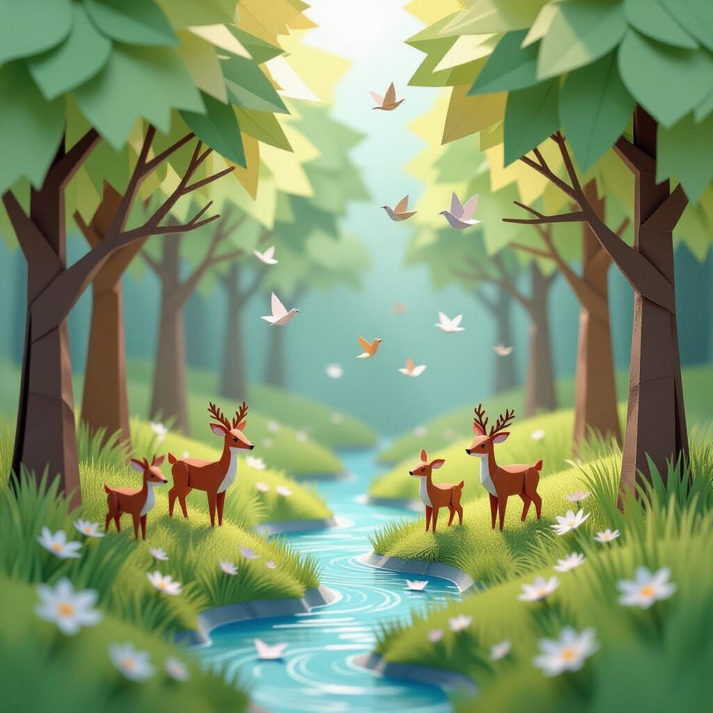 The origami forest 2