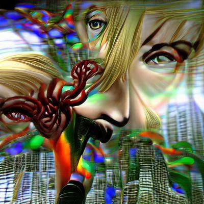 Psychedelic Parasite Eve Inspired Art