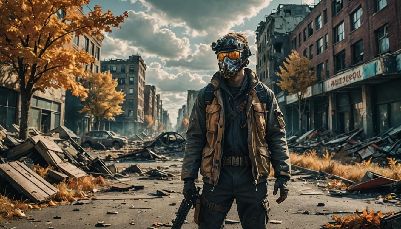 Post-Apocalyptic Cityscape in Cinematic HDR