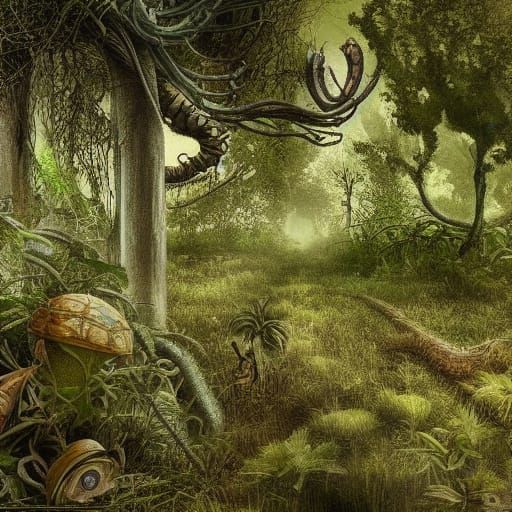 Post-Apocalyptic Overgrown Wonderland