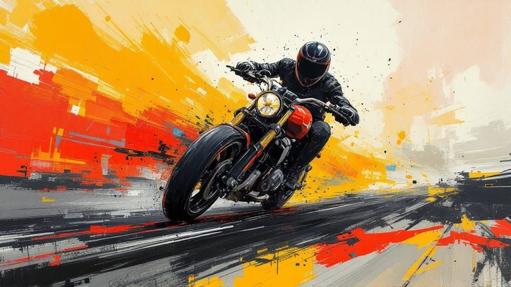 Expressive Speed: Bold Brushwork Meets Structured Color