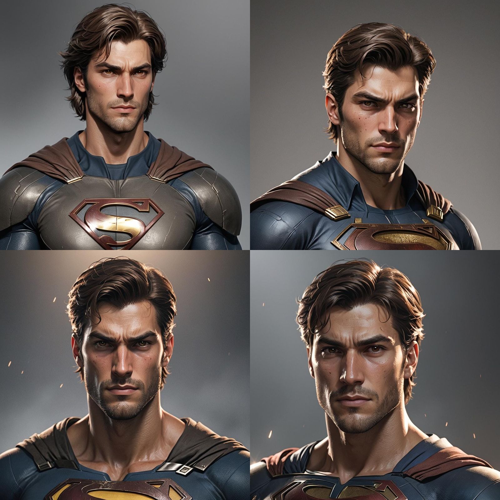 Male Kryptonian Portrait with Volumetric Lighting