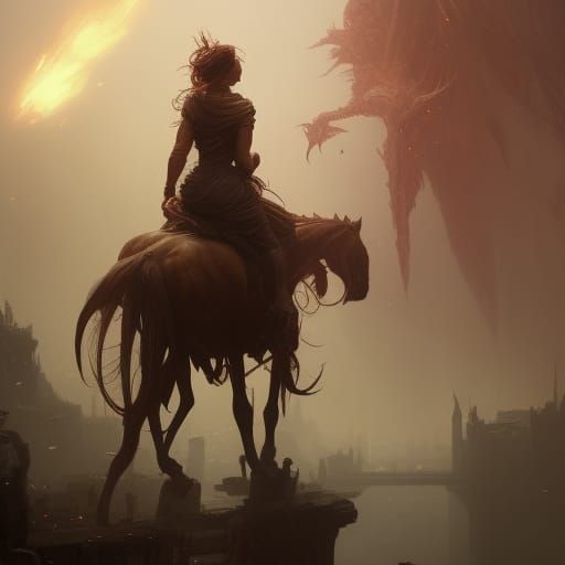 Unbridled Anger: Dark Fantasy Concept Art