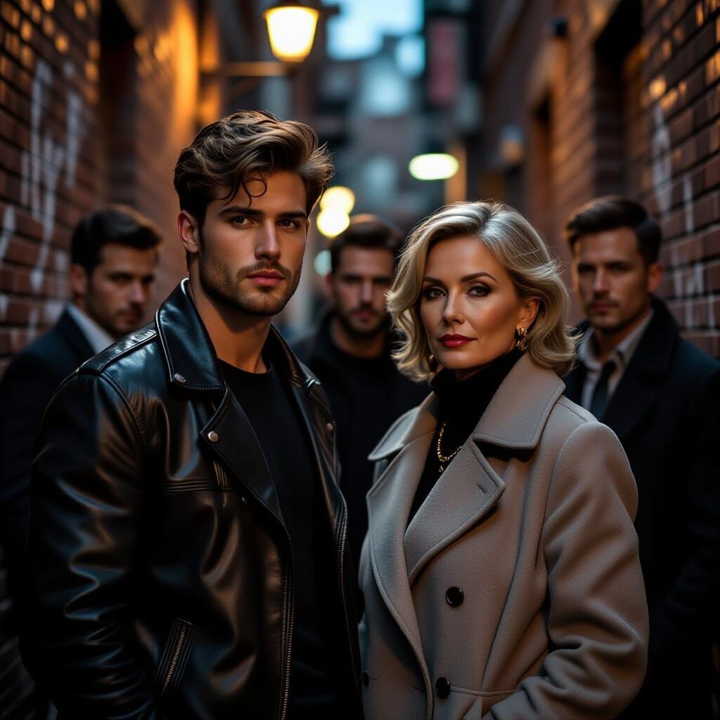 Film Noir: Young Man and Diverse Entourage