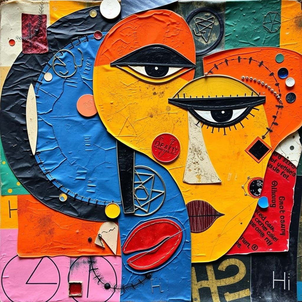 Vibrant Collage Celebrating African American Cultural Herita...