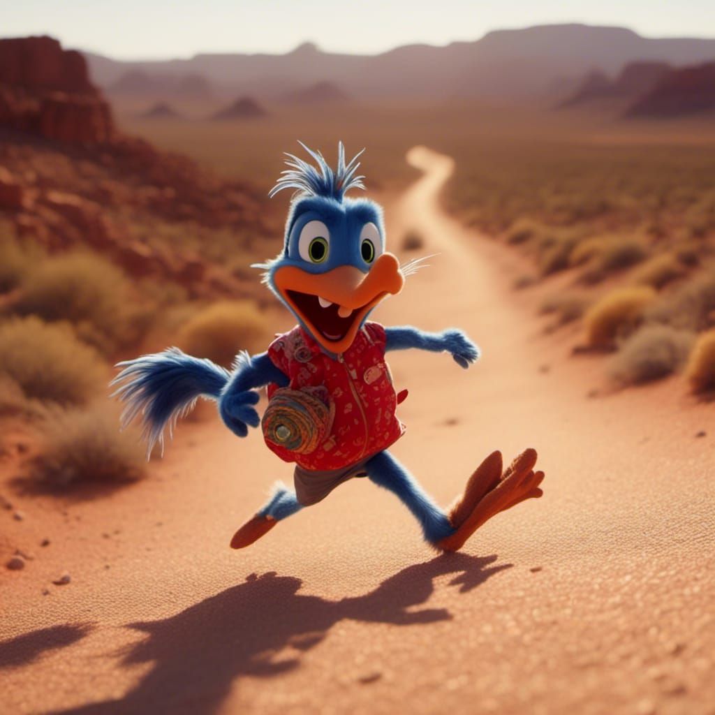 Road Runner Races Across Utah Desert