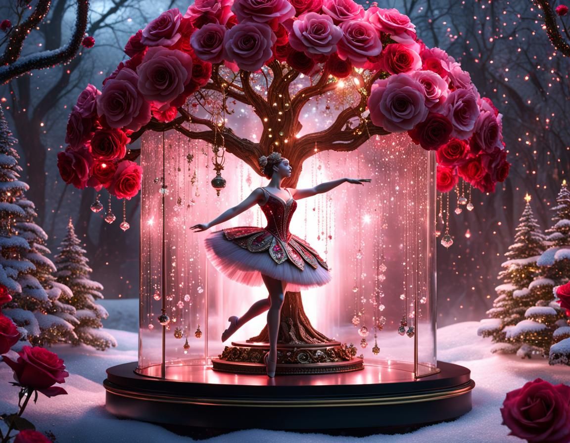 Steampunk Ballerina in Enchanted Music Box