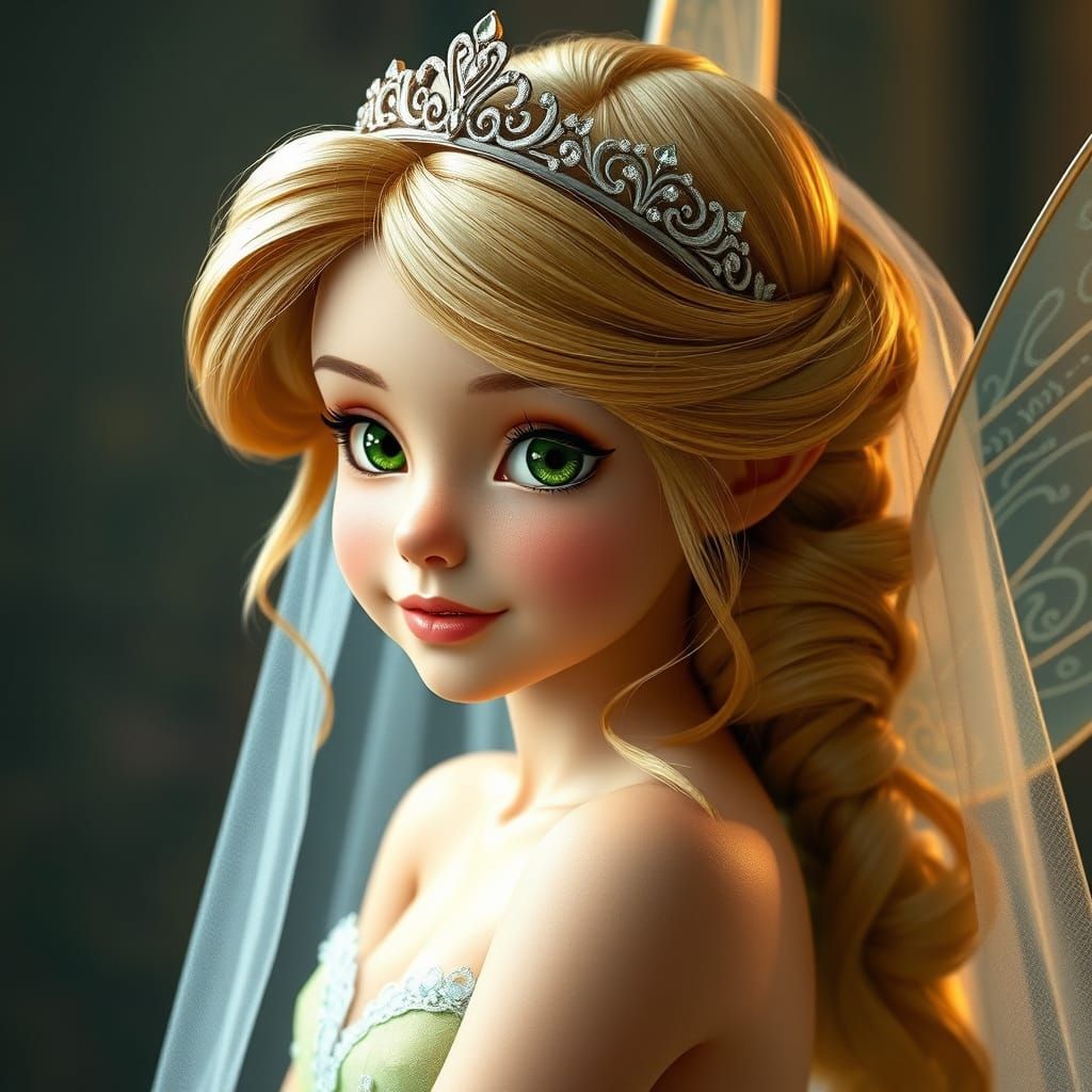 Tinkerbell in Wedding Dress: Live Action Fairy Tale