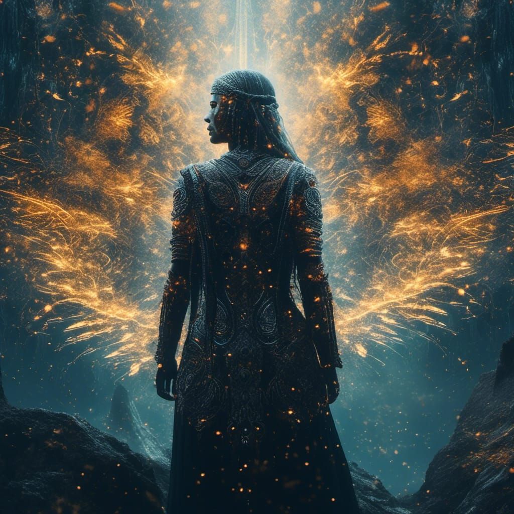 Warrior and Spirit World: Double Exposure Photography