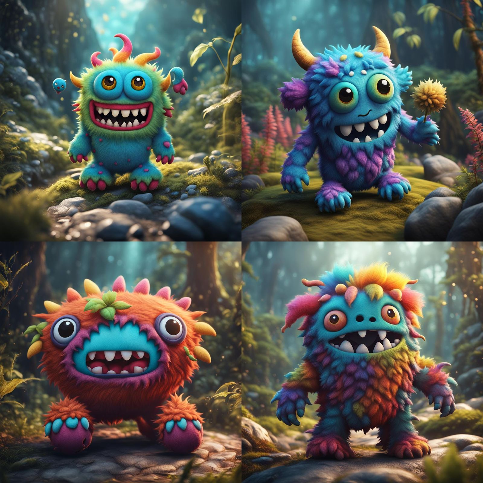 Sparky, Flo, Pip & Poffie