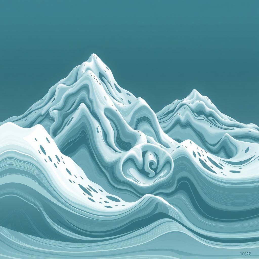 Abstract Evolving Patterns with Visual Interference