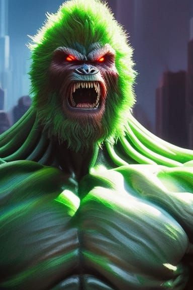 Surreal Portrait of Fictional Characters in Hyperdetailed St...