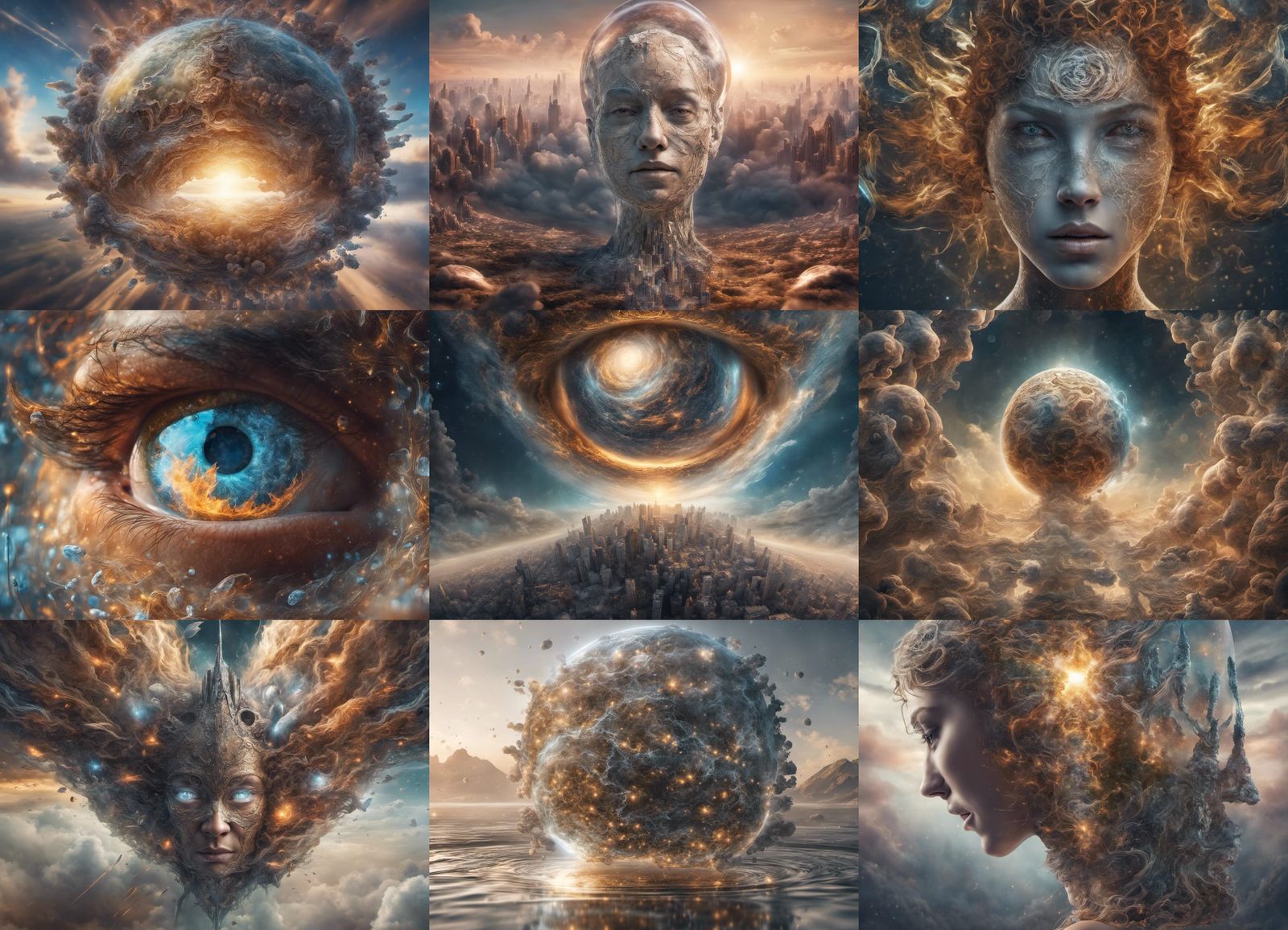 Consciousness Creates Reality: Hyperrealistic 8K Photo