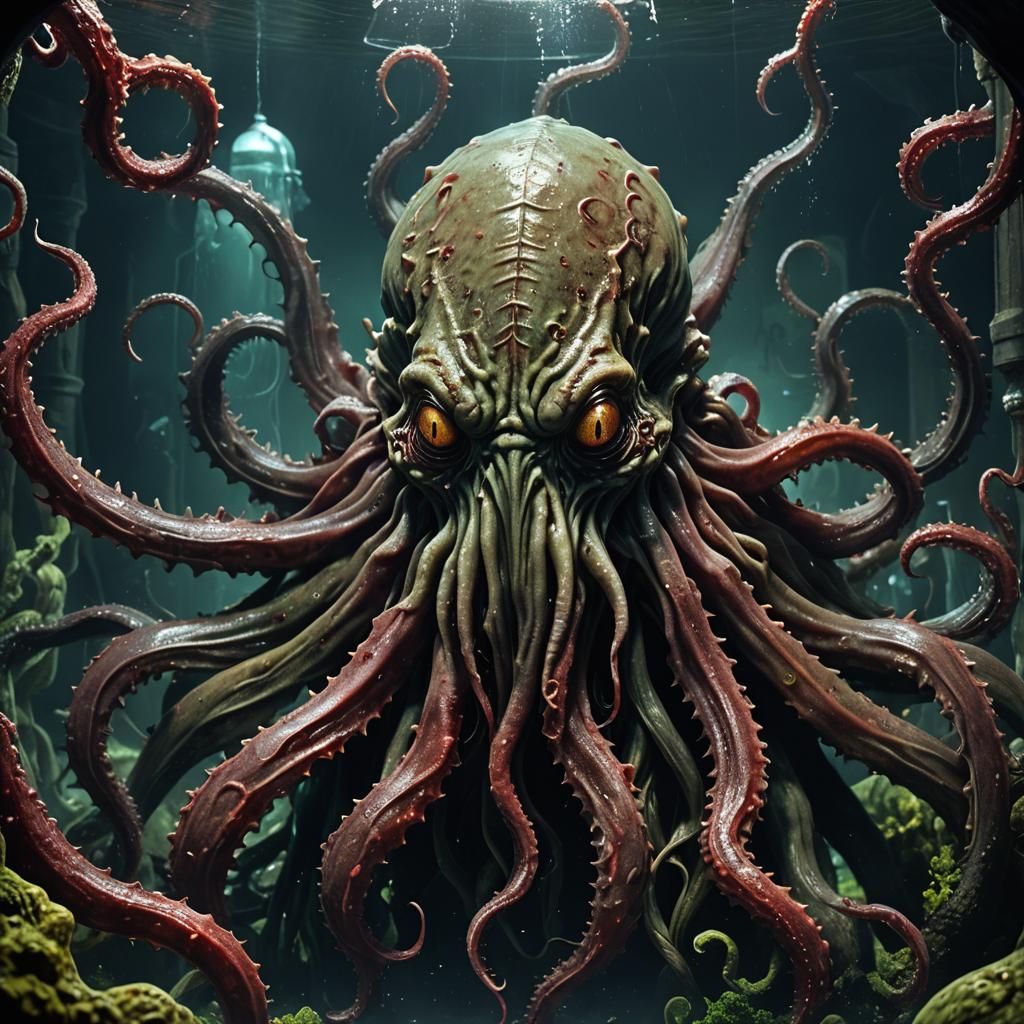 Cthulhu in Bloody Aquarium: Dark Fantasy Horror