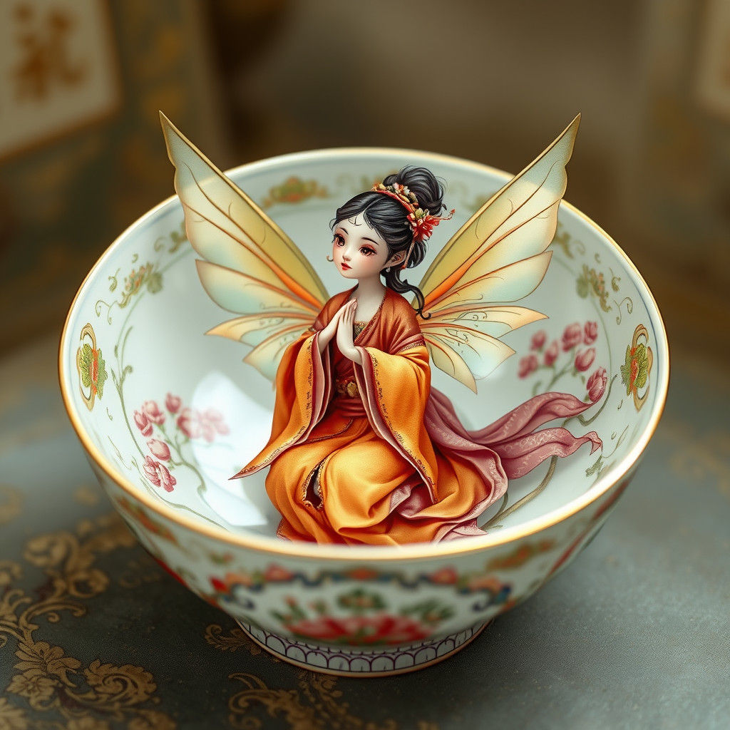 Dunhuang Fairy in Thanh Hoa Bowl: Dreamlike Vietnamese Art