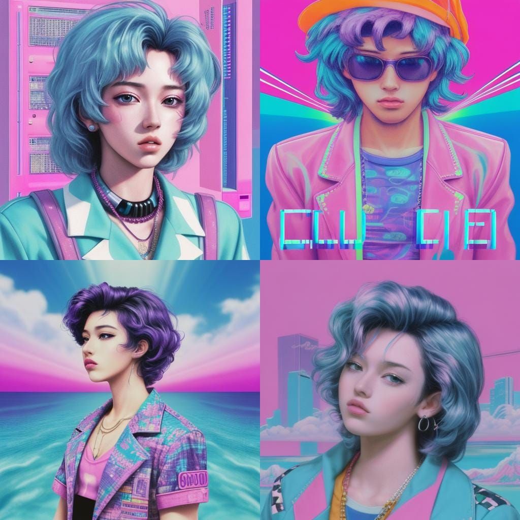 Vaporwave Inspired Dreamscape