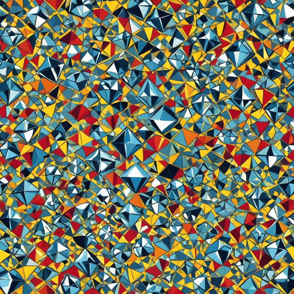 Water-Diamond Paradox in Pop Art Style