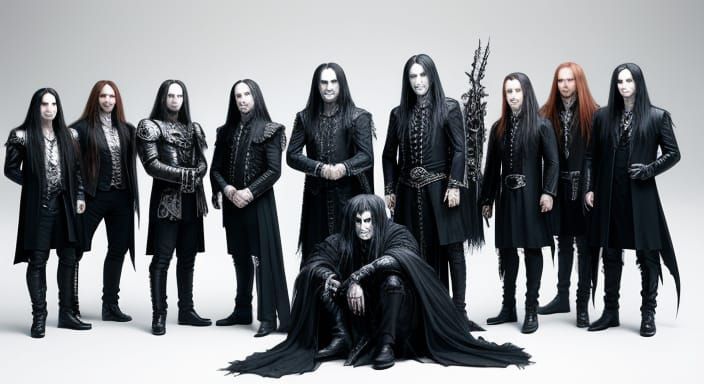 Cradle of Filth Performs in a White Room
