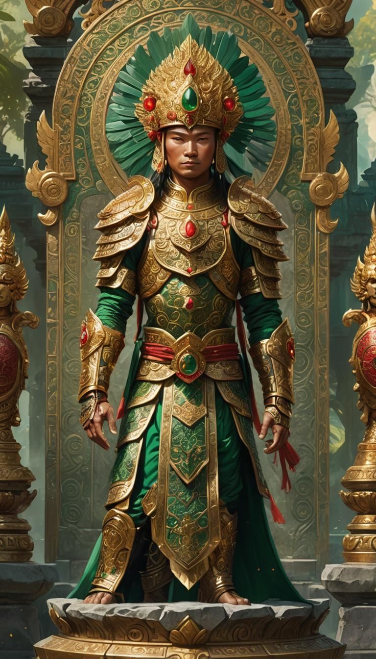 Tabinshwehtin in Golden Armor: Southeast Asian Fantasy