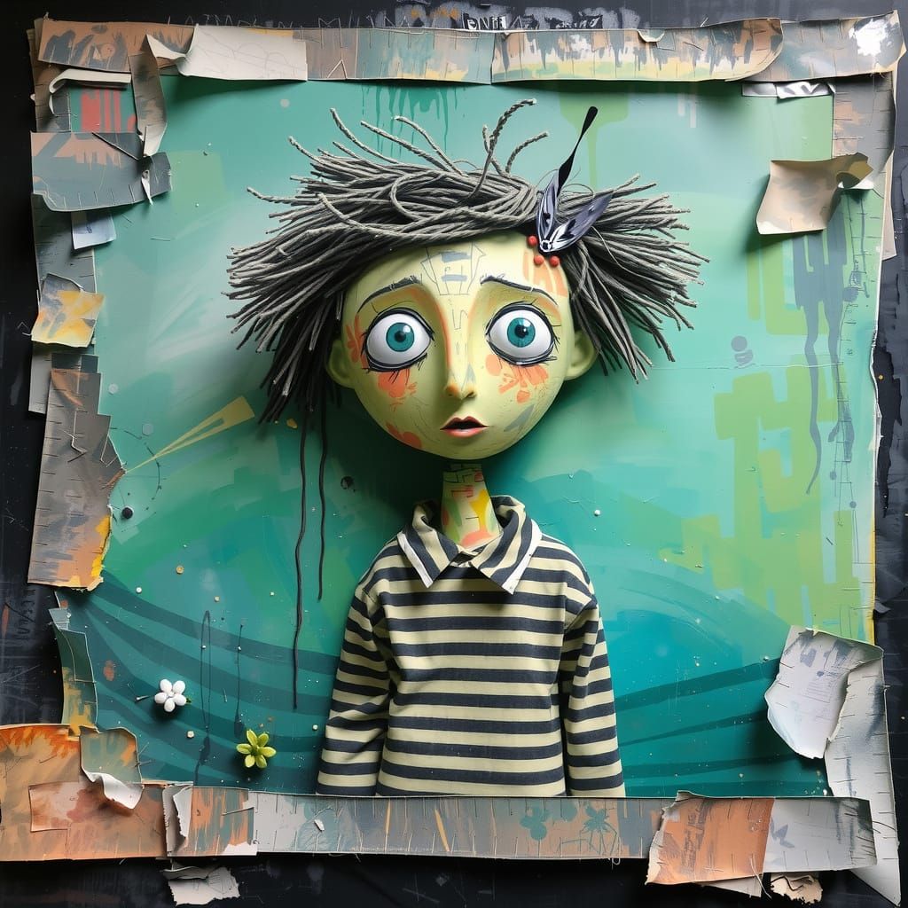 Dreamlike Scene with Futuristic Elements as Digital Art