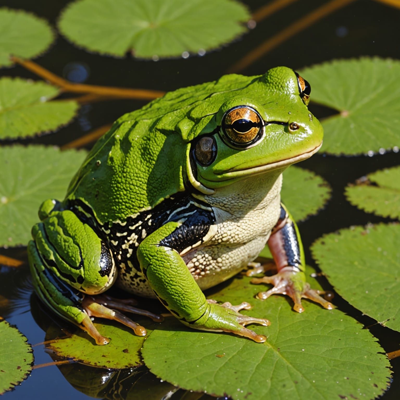 AI Generated Image of a Frog