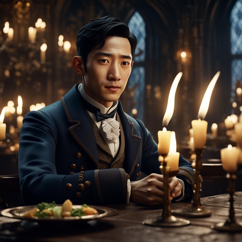 Jung Hae In in Victorian Candlelight Restaurant