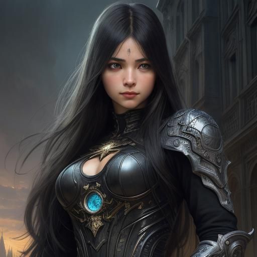 Surreal Biomechanical Woman with All-Seeing Eye