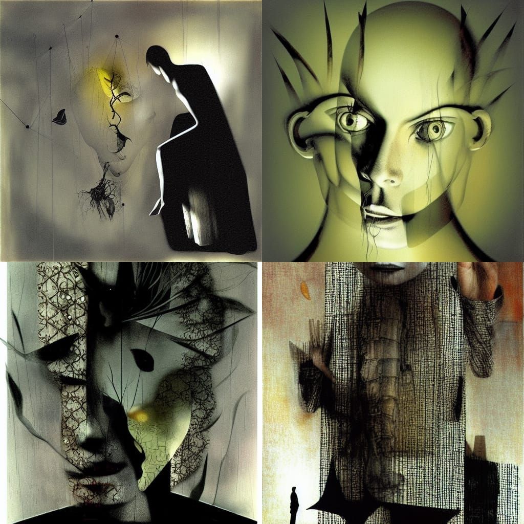 Surreal Layers: An Evocative Dark Fantasy Composition