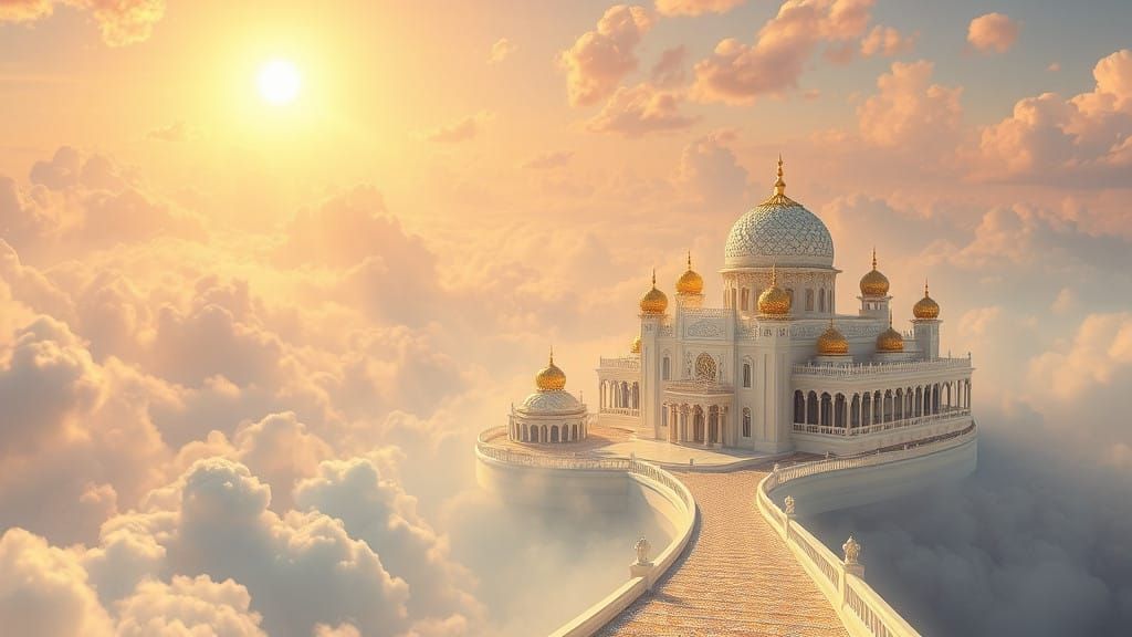 Celestial City in Ethereal Light