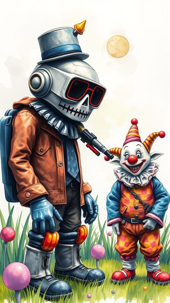 Rambunctious Robot Ruckus in Space Funk