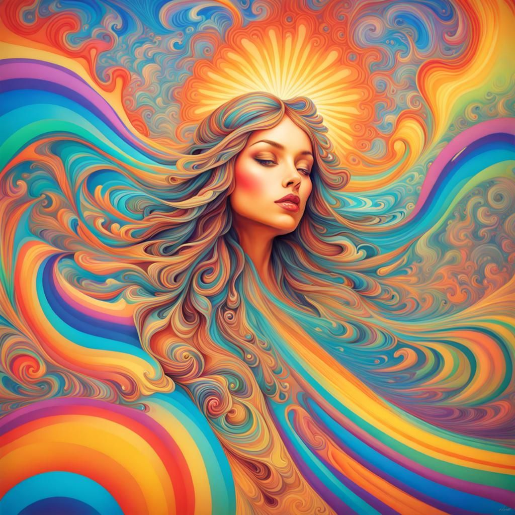 Psychedelic Art: Serendipity Zephyr Cascade