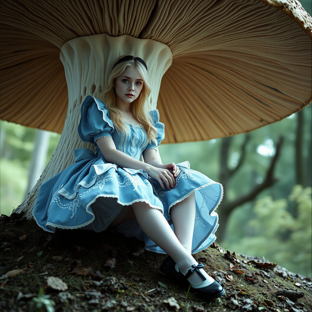 Alice in Wonderland Inspired Dreamscape: Cinematic Film Stil...