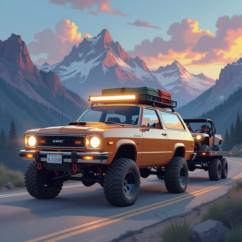 1980 AMC Pacer Woody Wagon Off-Road Adventure