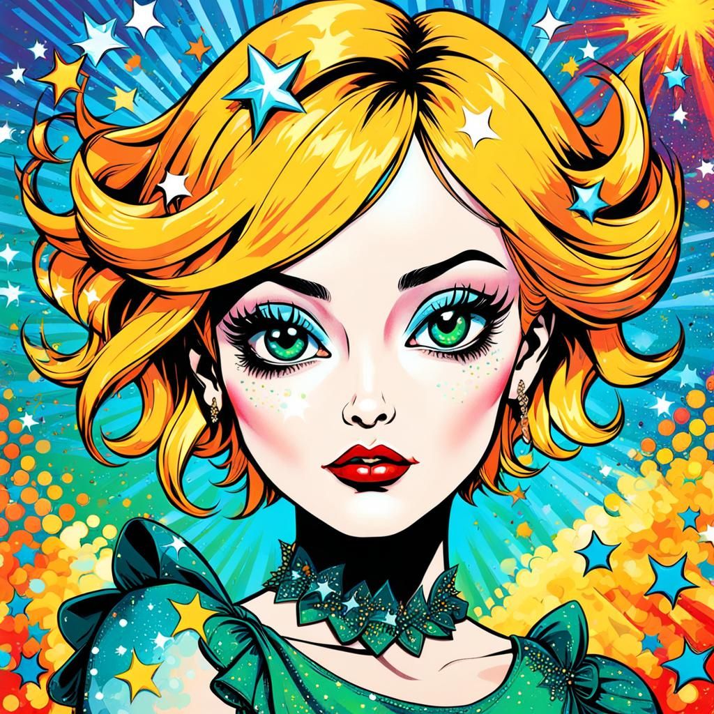 Pixie Dust Pop Art with Metaphorical Reflection