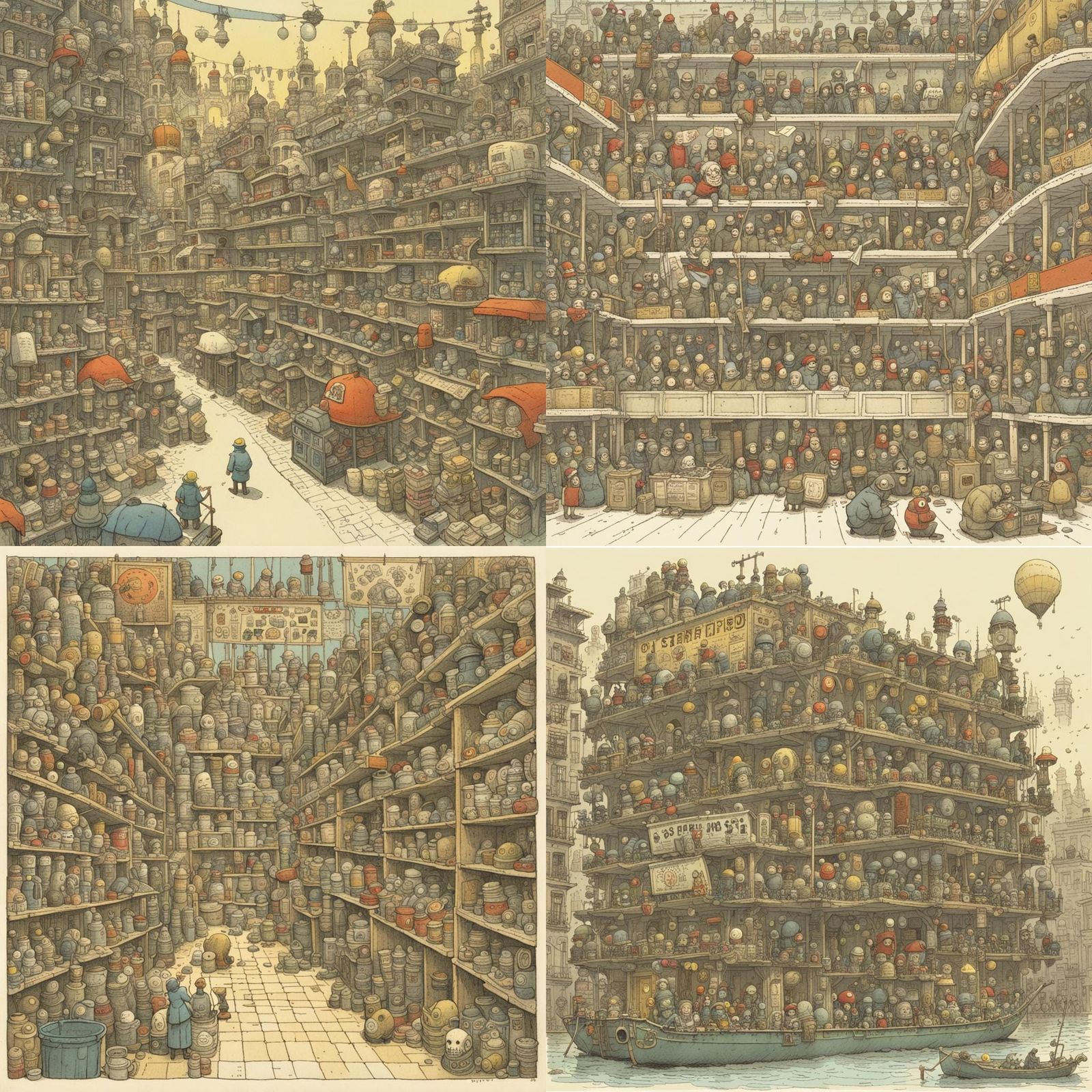 Detailed Comic Book Style Illustration